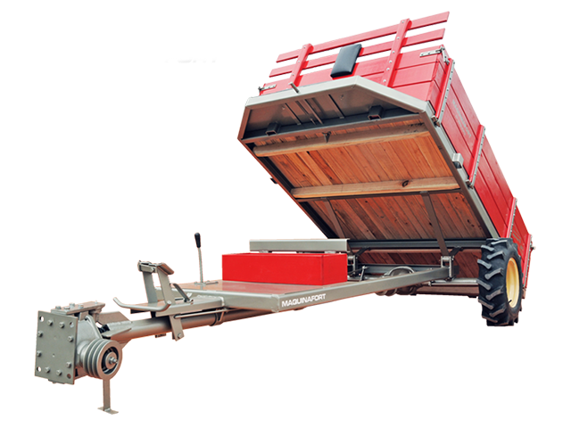 Carreta Tracionada Maquinafort IMPACTU´S Basculante Alta - para Micro-tratores